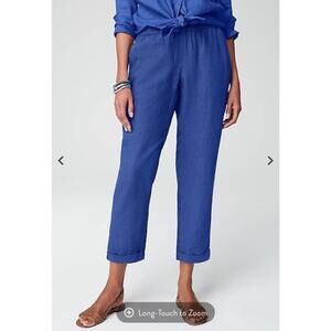 J. Jill Love Linen Pants in Royal Blue